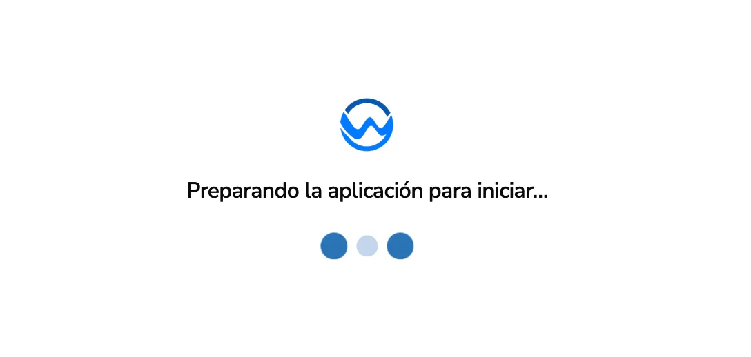 Aplicación cargando