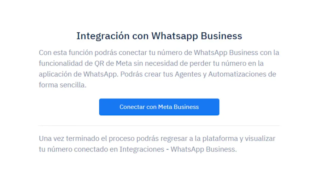 Integracion de Whatsapp Business
